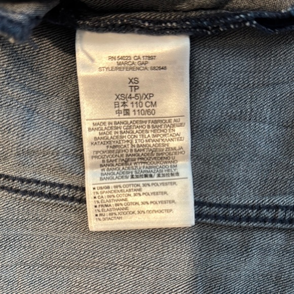 Girls Denim Jacket - Blue XS 4/5 - Picture 4 of 5